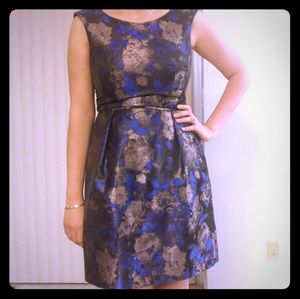 Donna Ricco gold cocktail dress